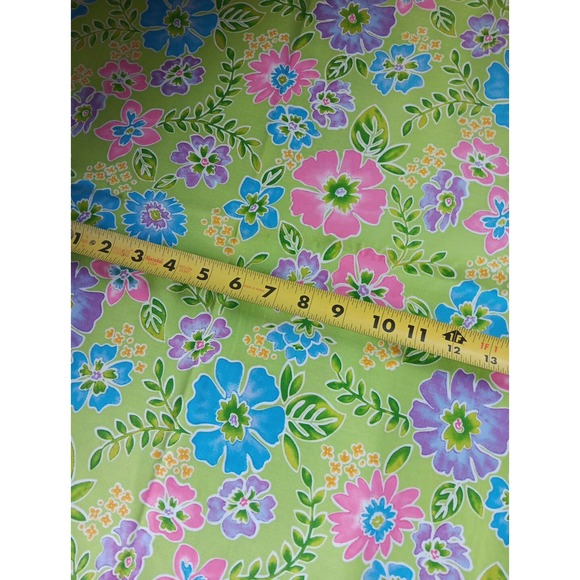 Zoe by Max & Nobie Fabric by MODA Floral on Green BOHO Whimsy OOP Quilting Craft - Picture 3 of 3